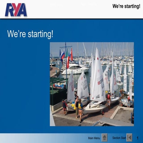 Going by the Rules - Starting