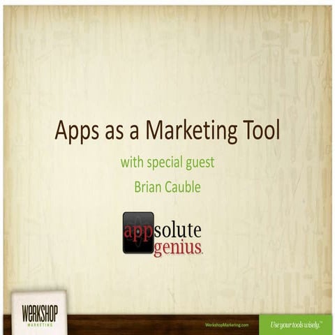 Apps as a Marketing Tool