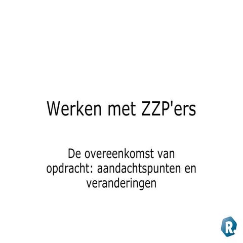 Werken met zzp_ers