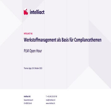 Werkstoffmanagement als Basis für Compliancethemen