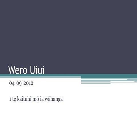 Wero uiui - Quiz night format with Year 5-6 Rūmaki Māori students. Revision in a fun way =)