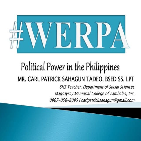 Werpa: Political Power in the Philippines
