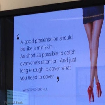 Startup Weekend Brussels 2014 - How to pitch - Bruno Wattenbergh