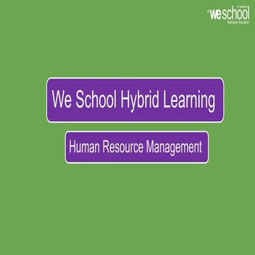 We School HR Management
