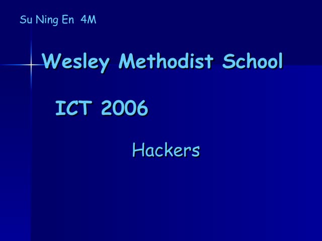 Brief Introduction of Hackers