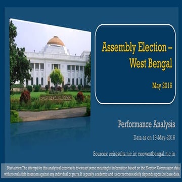 West Bengal Assembly Elections 2016