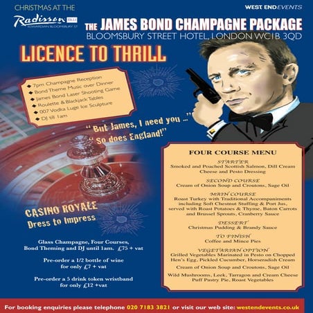 West End Events 2012 Christmas Party Brochure