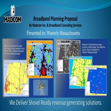 Madcom offers a Broadband Feasibility Study Toolkit for Municipalities and Ec...