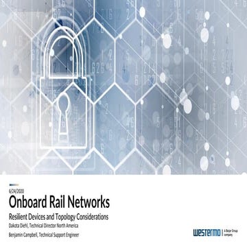 Westermo solutions for onboard rail networks