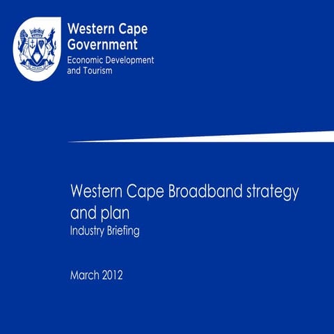 Western cape broadband strategy (industry briefing   leadership)