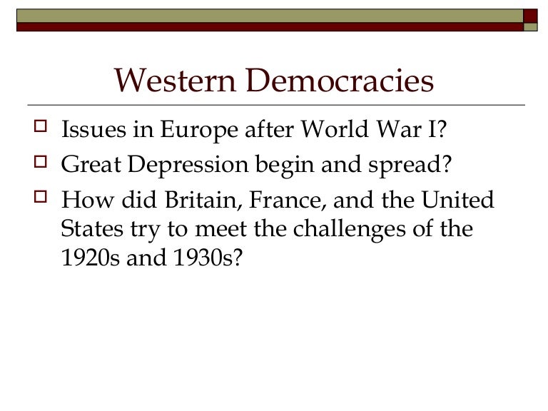 Western democracies