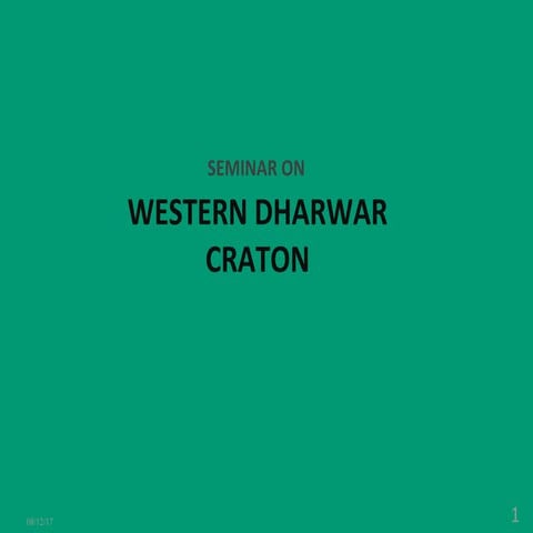 Western dharwar craton
