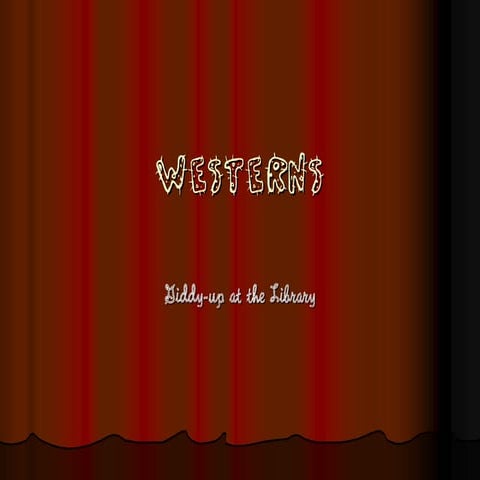 Reader's Advisory: Westerns