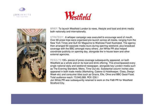 Westfield case study