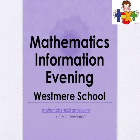 Westmere maths parent evening