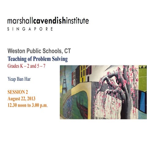 Weston School District Session 2