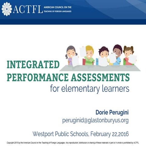 Integrated performance assessment ppt | PPTX