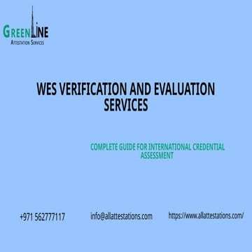 WES Verification and Evaluation Services – Complete Guide for ...