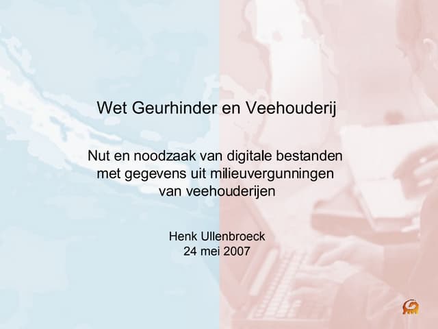 Wet Geurhinder en Veehouderij