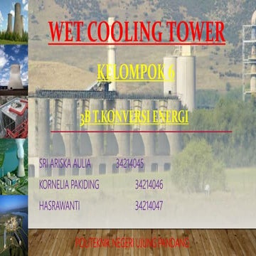 Wet cooling tower