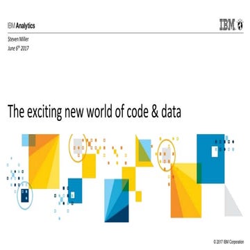 The exciting new world of code & data
