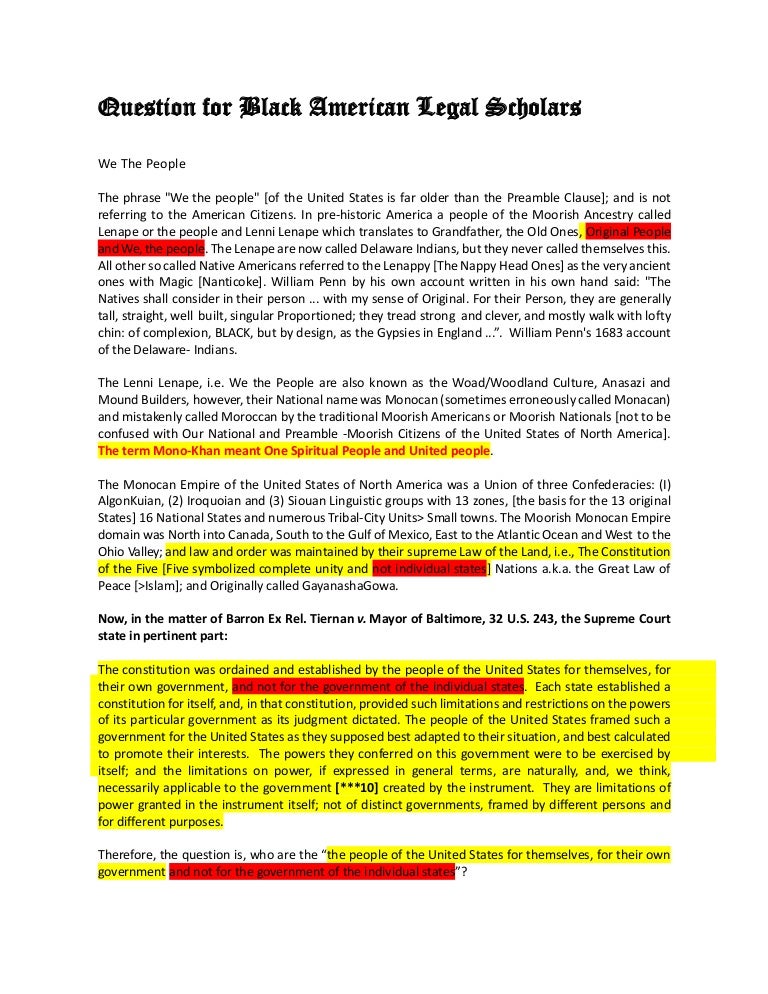 CONSTITUTIONAL QUESTION