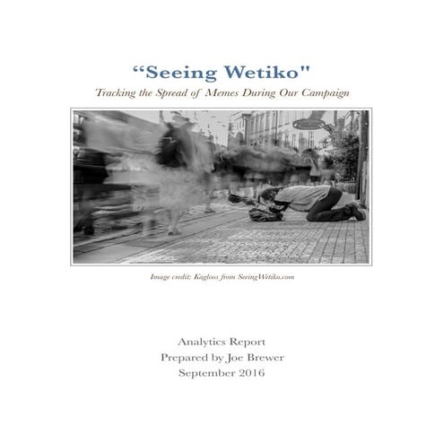 Seeing Wetiko: Tracking the Spread of Memes on Social Media