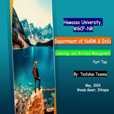 Wetland Management for NaRM and EnSc BSc Students