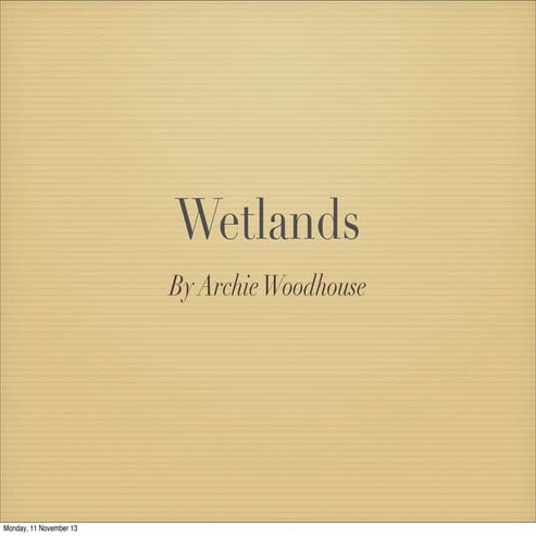 Wetlands
