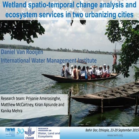 Remote Sensing And GIS Application In Wetland Mapping | PPT