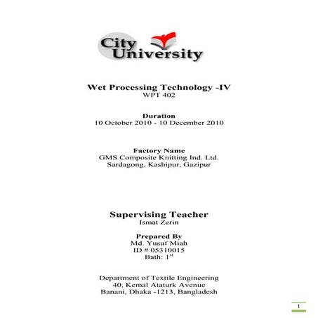 Wet Processing Technology