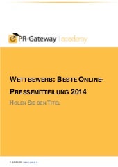 Wettbewerb: Beste Online-Pressemitt...