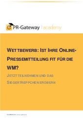 Wettbewerb: Online-Pressemitteilung...