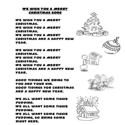 Letra de we wish you a merry christmas en español