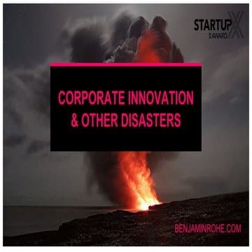 weXelerate: corporate innovation and other disasters -  benjaminrohe.com