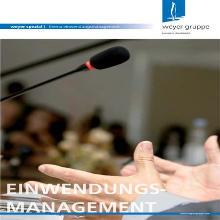 Einwendungsmanagement | weyer spezial 