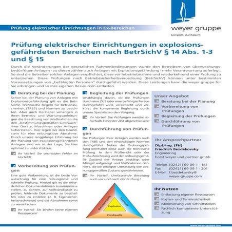 Prüfung elektrischer Einrichtungen | weyer spezial