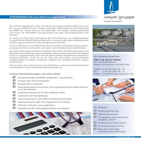 Stromeinkauf | weyer spezial