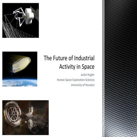 The Future of Industrial Activity in Space