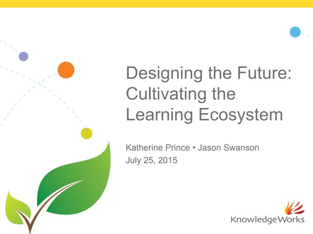 Designing the Future: Cultivating the Learning Ecosystem