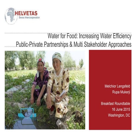 Helvetas: Water for Food