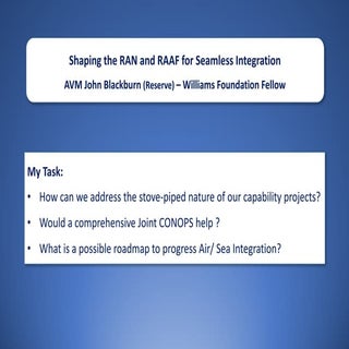 Air Vice Marshal John Blackburn on ...