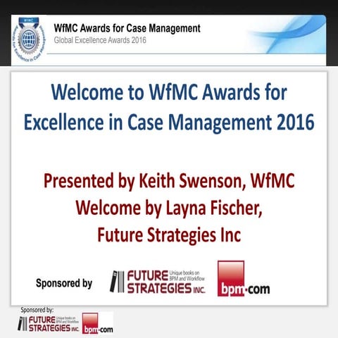 Adaptive Case Management Awards Ceremony 2016