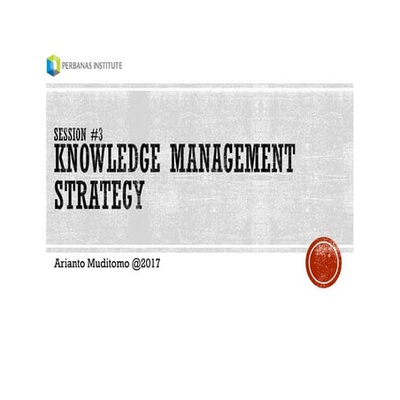 003. KM Strategy