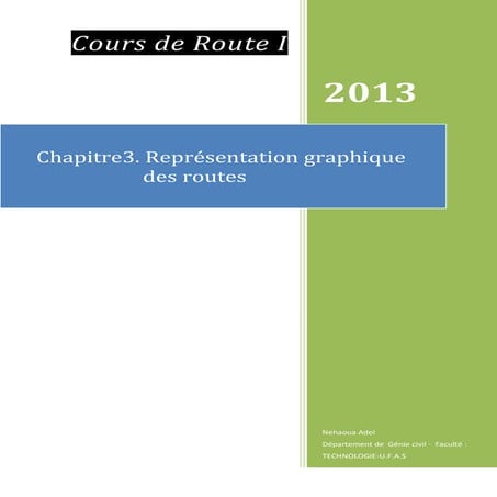 Représentation graphique des routes