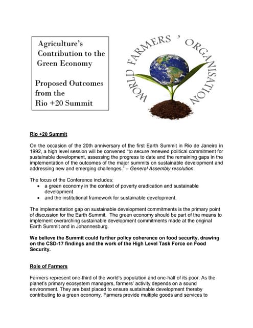 Wfo Proposed Outcomes of Rio+20