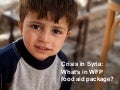 Crisis in Syria: What’s in WFP food aid package?