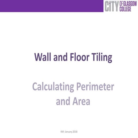 Wall and Floor Tiling - Perimeter and Area
