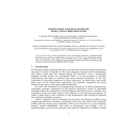 INSPECTION AND DIAGNOSIS OF  SINES’ WEST BREAKWATER