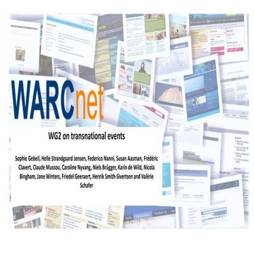 Working Group 2 on transnational events